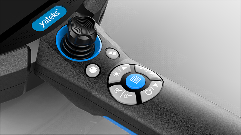 HIE系列高清視頻內(nèi)窺鏡采用手動+電動驅(qū)動方式，探頭可實現(xiàn)360度旋轉(zhuǎn)，可全方位觀測被檢測物